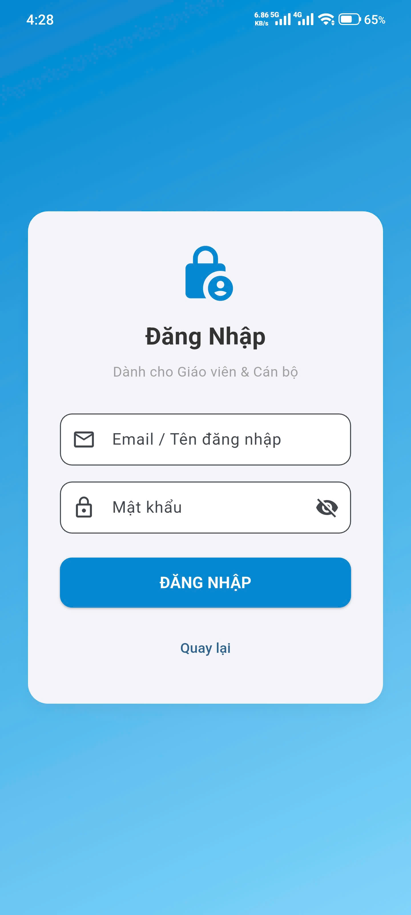 Cổng Giáo viên & Cán bộ